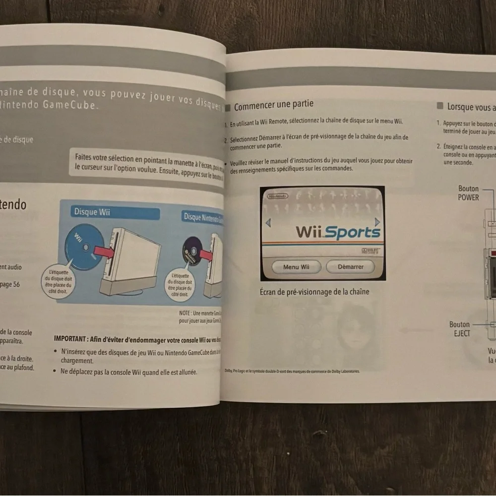 Nintendo Wii Operations Manual